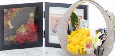 プリザーブドフラワー仏花講座