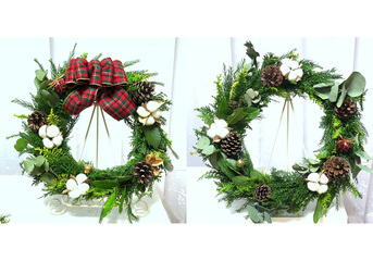 完売御礼　クリスマスリース作り
